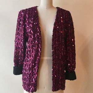 Vintage 80’s Purple Sequin Jacket